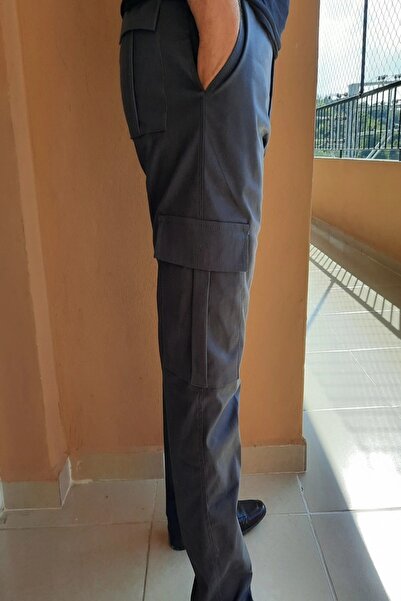 modası Erkek Kargo Cepli Keten Pantolon