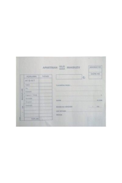 Folix Chitanță de apartament 14 X 20 cm 2-50 2 Nüsha Autocopili 50 coli 6 buc.