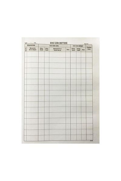 Gülpaş Carnet de permis Evci 21 X 28 Cm. 100 Yp. Legat din piele artificială