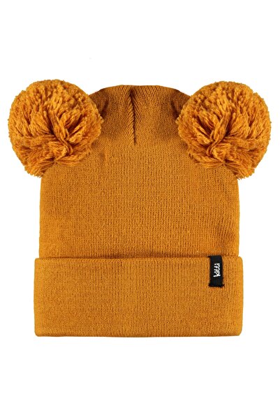 Kitti قبعة تريكو بومبوم للفتيات من 3 إلى 8 سنوات
