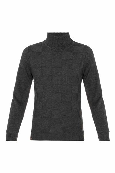 Cipo&Baxx Bp101 Turtleneck Anthracite Children's Sweater