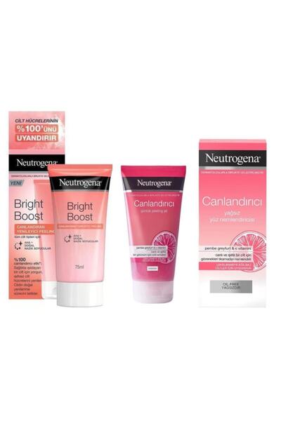 Neutrogena Canlandırıcı Nemlendirici Yenileyici Peeling 3lü Set