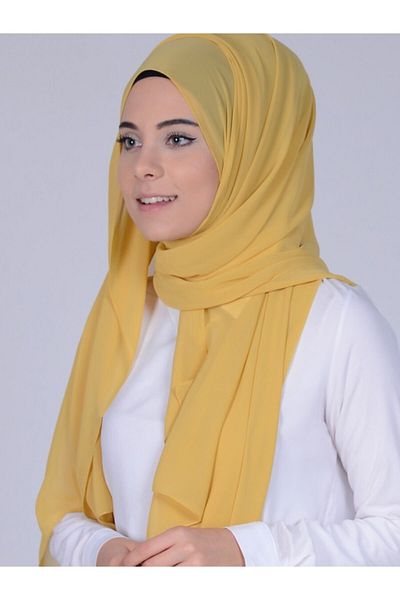 Sunway شال شيفون أصفر نسائي