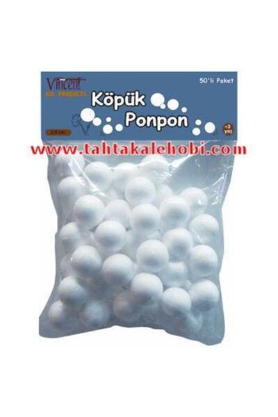 Vincent Foam Ball - Köpük Top 2,5 Cm. 50 Adet