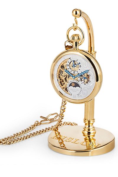 Qielle Pocket Watch Table Top Stand Accessory (ONLY TABLE ACCESSORY WITHOUT Hour)