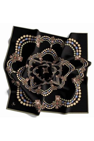 19V69 ITALIA Etro Desen Gold Seri Twill Eşarp Askısı Ve Hediyelik Seti Ile Bi...