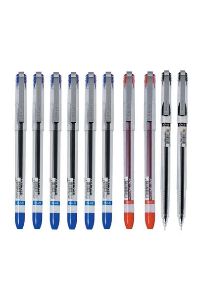 Dong-A My-Gel Needle Tip Pen - 0.5 Mm, 6 Blue, 2 Black, 2 Red