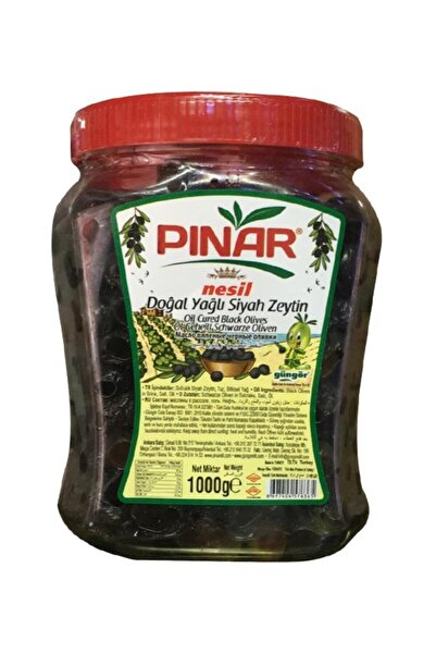 Pınar Natural Black Olives in Oil – Anatolia, 1 kg