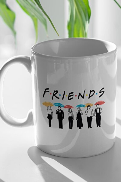 Ven Royal كوب أبيض بطبعة فريندز