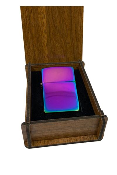 Sanatoly Rainbow Renkli Benzinli Zippo Modeli Çakmak