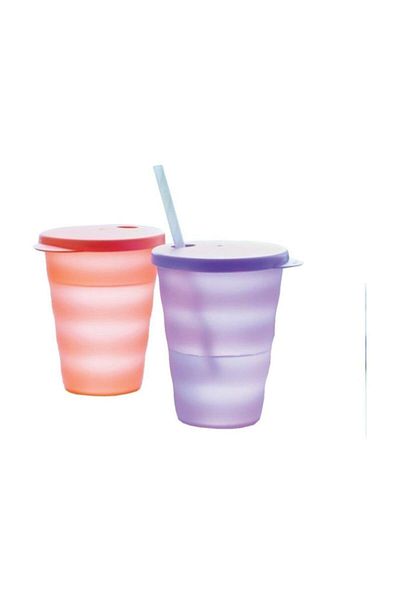 Tupperware Eco Straw Cup 2 Pack