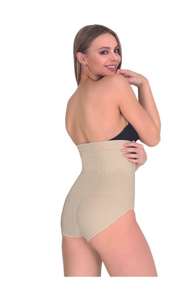bejamonti Women's Beige Size 1 Slimming High Waist Slip Corset