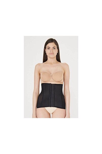 bejamonti Corset de damă în talie cu grafică neagră