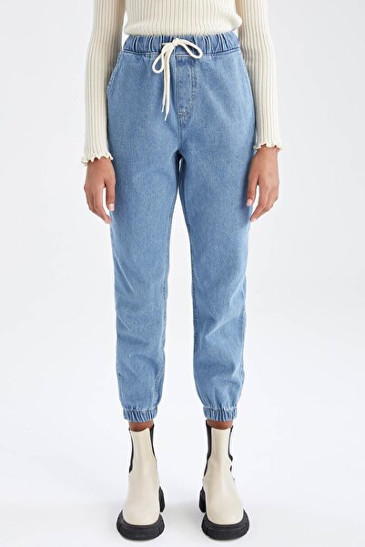 DeFacto Pantaloni de jogger cu talie înaltă, 100% bumbac