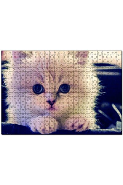 Cakapuzzle لغز القطة البيضاء 500 قطعة MDF (خشب)