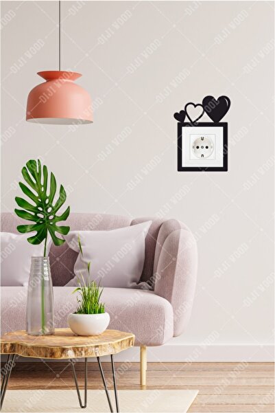 Diji Wood 3 Kalpli Dekor Priz Çerçevesi Süsü