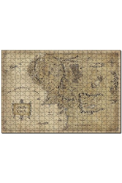 Cakapuzzle خريطة العالم الأوسط في عين سورون موردور 255 قطعة لغز الصور المقطوع...