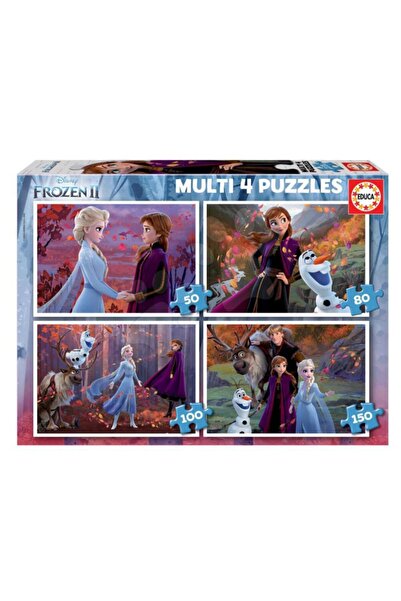 Genel Markalar Educa 50 80 100 150 Parça Frozen 2 Puzzle Seti - 5-8 Yaş