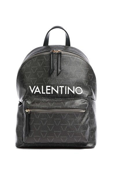 Valentino Backpack - Black - Logo