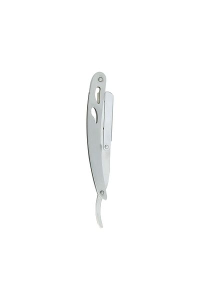 Katze U-004 Lid Razor Attachable Steel Beard Razor - Stainless Glossy Gray