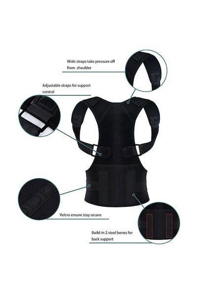 Ankaflex Fitness Γυναικείο Ανδρικό Σώμα Shaper Κορσέ Μαγνητική Πλάτη Όρθια