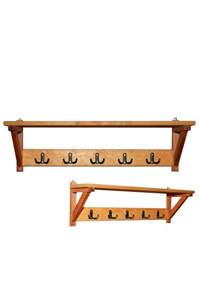 Apak Ahşap Duvar Askısı Hol Koridor Mutfak Ve Banyo Askılığı Havlu Elbise Ask...