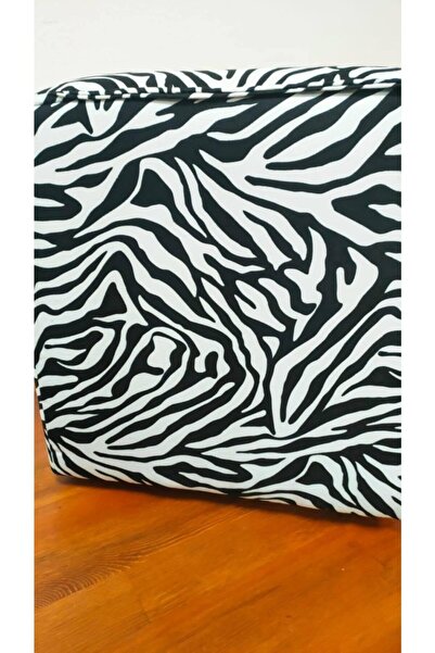 Alize Home Çocuk Oda Puf Zebra Desenli Puf Dekoratif Puf Ayakucu Pufu