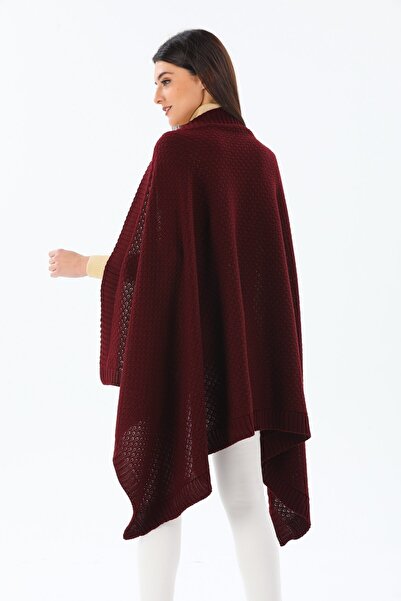 Ocean Dark Burgundy Shoulder Shawl