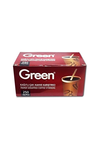Green Kağıtlı Tahta Karıştırıcı 200'lü