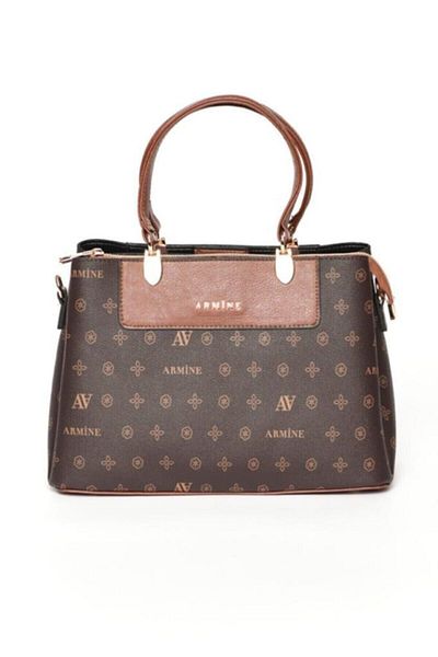 Armine 206 Coffee Printed Women's Bag
