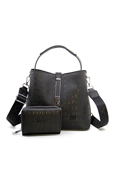 Just Polo Women's Black Shoulder Bag for Daily Use Stylish Design