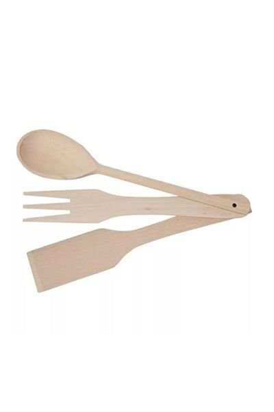 IKEA Solid Beech Set of 3 Kitchen Utensils