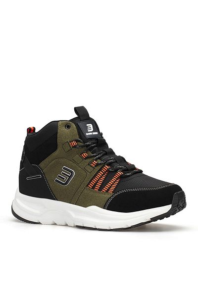 DARK SEER Schwarzer, khaki-orangefarbener Herren-Sneaker