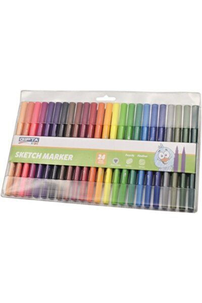Gıpta Sketch Marker Brush Tip+fineliner 18 Colors with PVC Bag K4252