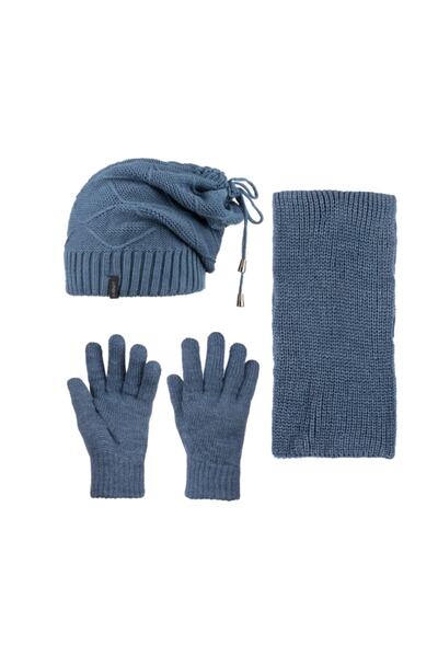 SYT 3-Piece Beret Set Indigo