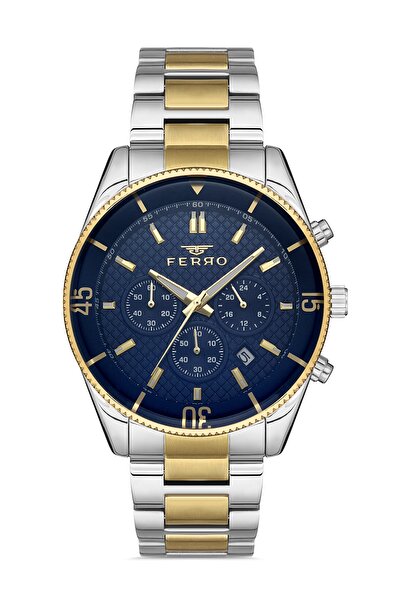 FERRO Sarı Ve Gümüş Çelik Kordon Erkek Kol Saati Fm31920a-d Fm31920a-d