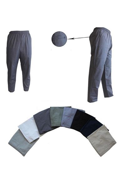 Furkan.H.P Πράσινο λινό ανδρικό παντελόνι Shalwar - Hajj Umrah