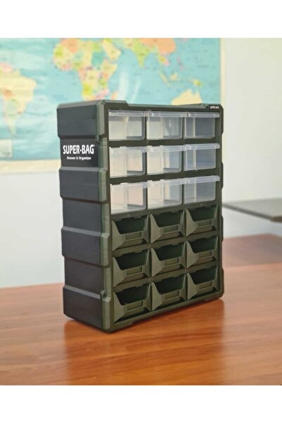 Superbag Monoblok Avadanlık Ve Çekmece 18 Gözlü Seti Hobby Organizer Düzenley...
