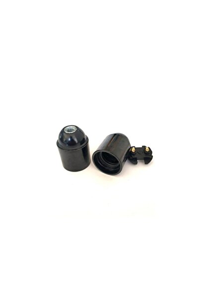 OKYANUSAYD Siyah Bakalit E27 Italyan Duy Standart Avize Ampul Duyu