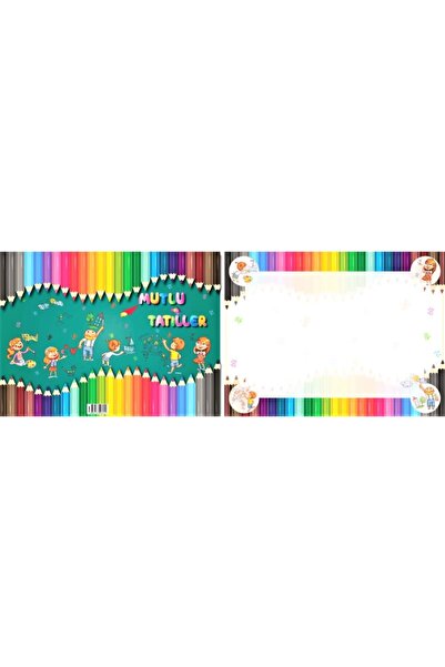 şahane parti Colored Pencils Themed Karne Case 20 Pieces