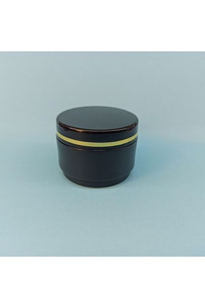 demethome علبة مستحضرات تجميل سوداء فاخرة مخططة 25 مل فارغة صغيرة 10 قطع