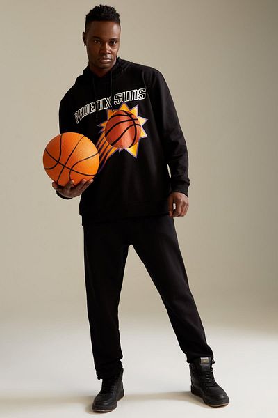 DeFacto Fit Nba Phoenix Suns Regular Fit Hooded Soft Fuzzy суичър