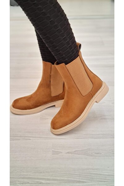 shopcolic 434 Chelsea Yan Lastik Bilek Boy Günlük Kadın Bot