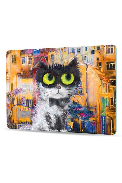 Decovetro Cam Kesme Tahtası Ve Sunum Tablası Renkli Kedi Desenli