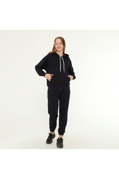 İkmal Σετ με δύο κλωστές Navy Blue με φερμουάρ