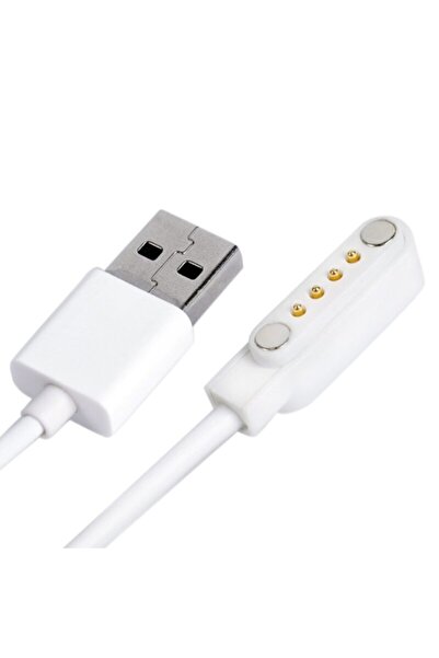 PRİVATE Akıllı Saat Smart Watch Mıknatıslı Şarj Data Kablosu Manyetik 4 Pin