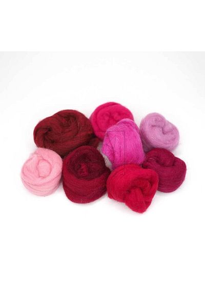 Ritzz Wool Felt Set / 8 Colors Red Tones / 804