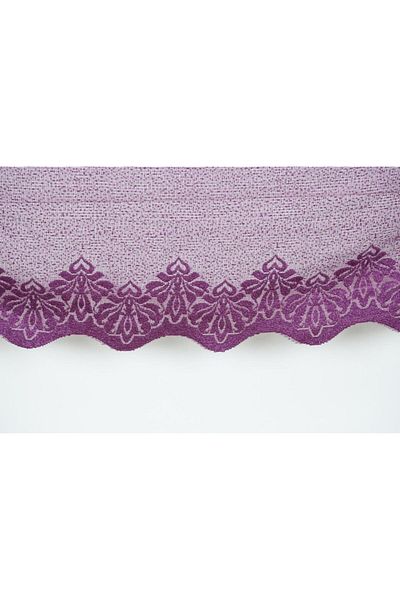 AKÇA TEKSTİL Narrow Skirt Purple Color Single Wing Ready Made Planted Pleated Background Curtain 75*260 Cm