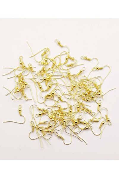 yiğit aksesuar Gold Renk Küpe Kancası Küpe Klipsi 40 Çift (80 Adet)