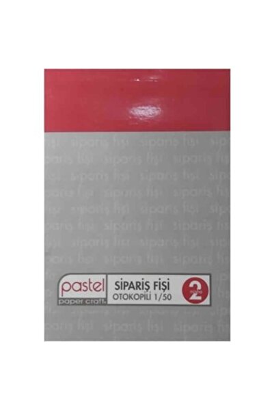 Pastel Sipariş Fişi (10X14 CM ÖLÇÜLERİNDE A6) Otokopili 1/50 2 Nüsha (1 ASIL ...